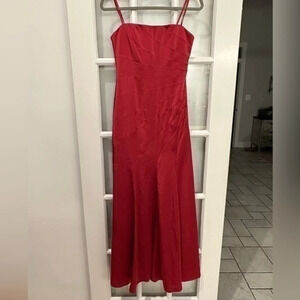 BCBGMAXAZRIA | Formal Cranberry Strapless Maxi Floor Length Gown Size 2 XS